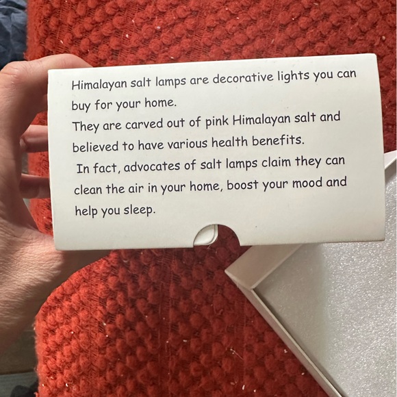 Brand new, still sealed in package, Himalayan salt lamp night light. - Picture 3 of 5